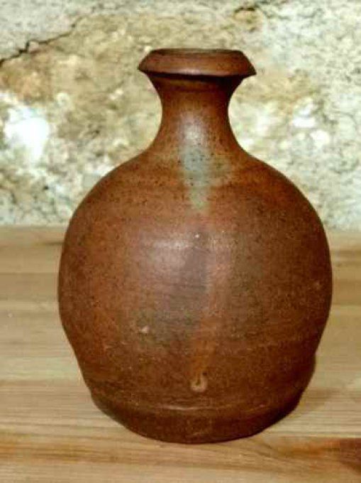 Vase soliflore couleur terre brûte. Pièce unique 